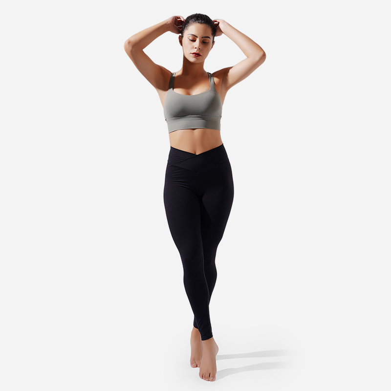 Leggings de yoga amarillos de alta calidad a la venta 87% nailon/13% spandex M 4