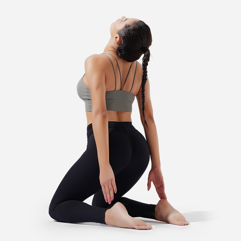 Leggings de yoga amarillos de alta calidad a la venta 87% nailon/13% spandex M 5