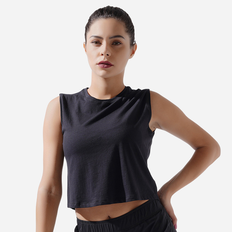Bequemes Sport-Tanktop mit Rundhalsausschnitt und lockerer Passform – ROADSUNSHINE 1