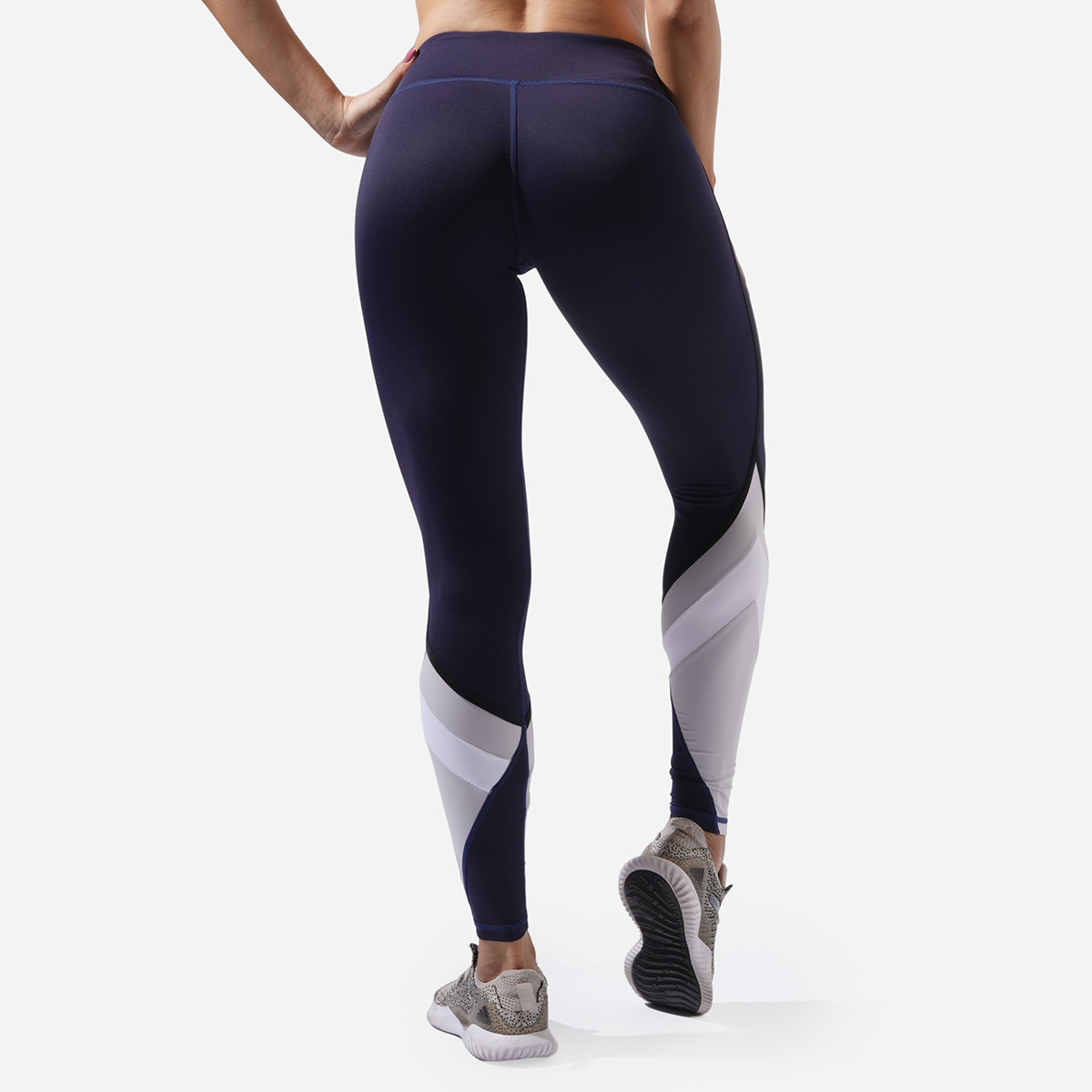 As caneleiras da ioga bolsos exteriores 87% nylon/13% projeto Spandexfree 4