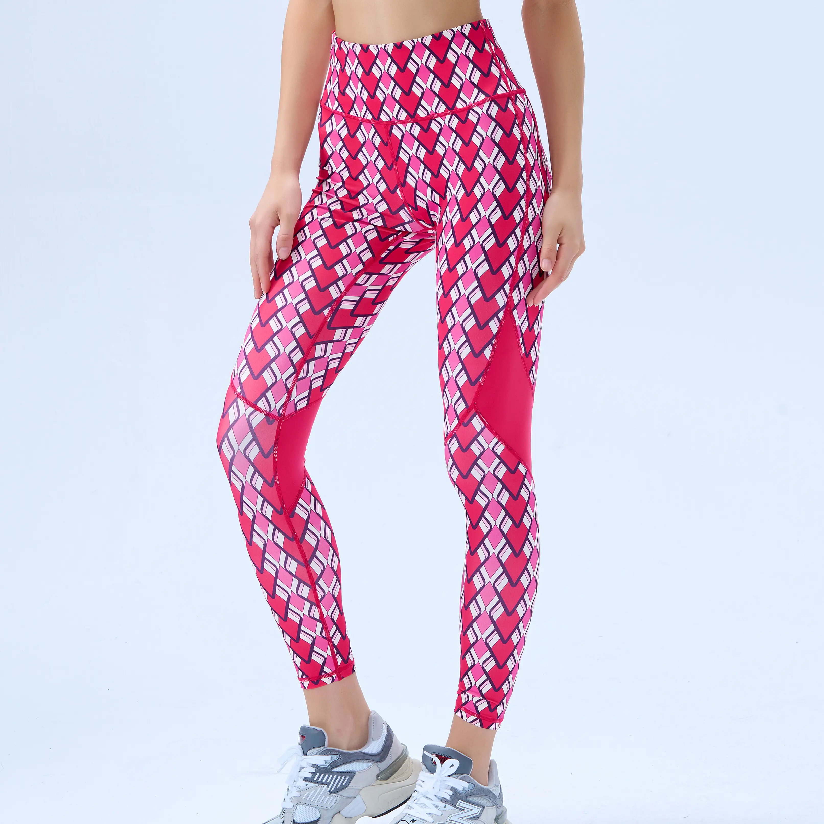 Custom Brown Yoga Leggings Nylon / Spandex Roadsunshisne 1