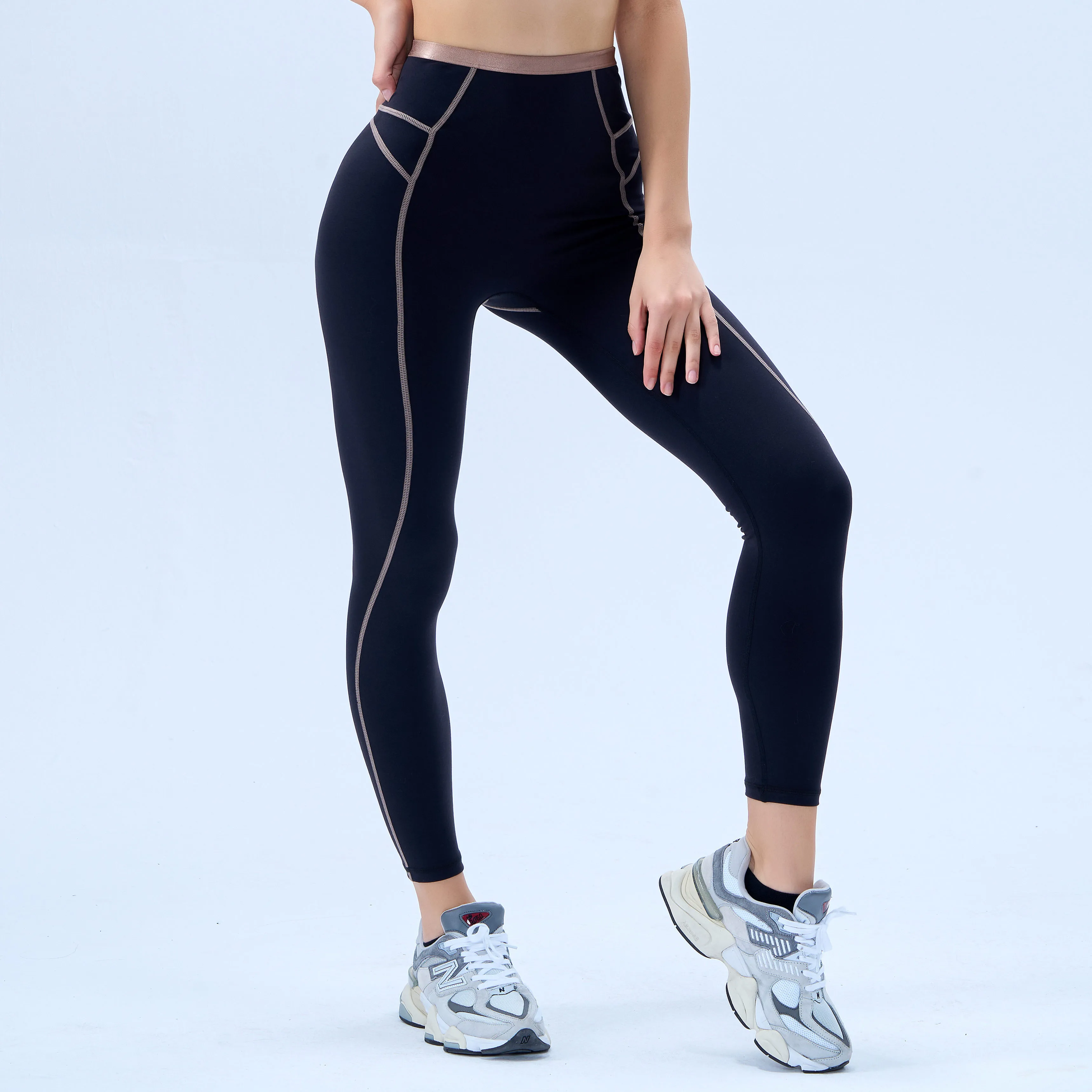 Customized Striped Yoga Leggings Striped Yoga Leggings Company 1
