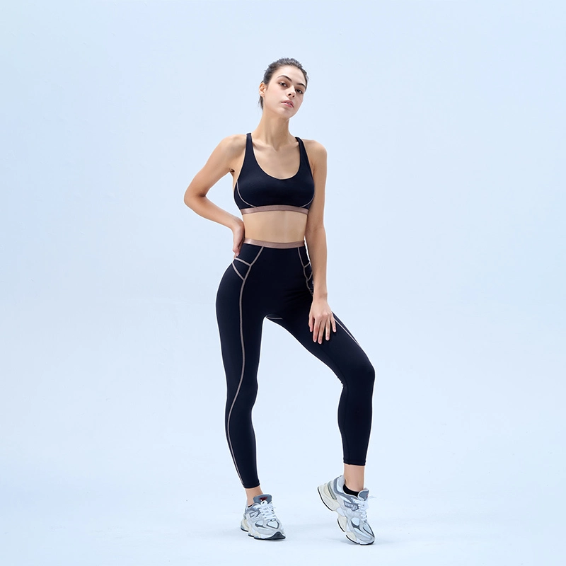 Customized Striped Yoga Leggings Striped Yoga Leggings Company 3