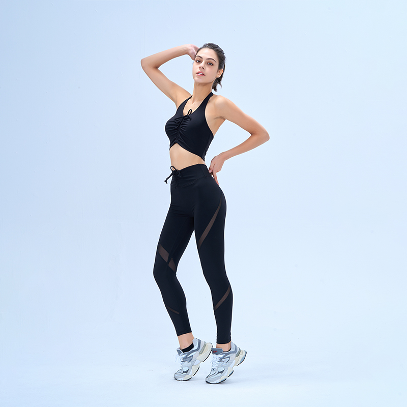 Precio de fábricaSujetador deportivo y pantalones cortos para el lugar de trabajo Nylon/Spandex XS-XXXL 4