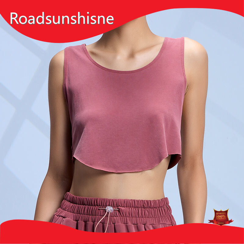 Camisola de alças OEM Green Roadsunshisne 87% Nylon/13% Spandex 1