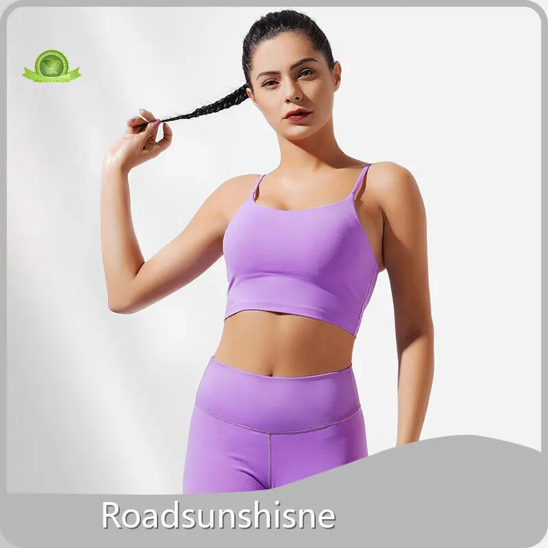 أفضل حمالة صدر رياضية من Road Sunshine للثدي الكبير مصنوعة من ألياف لدنة / نايلون في العديد من الأنماط 1