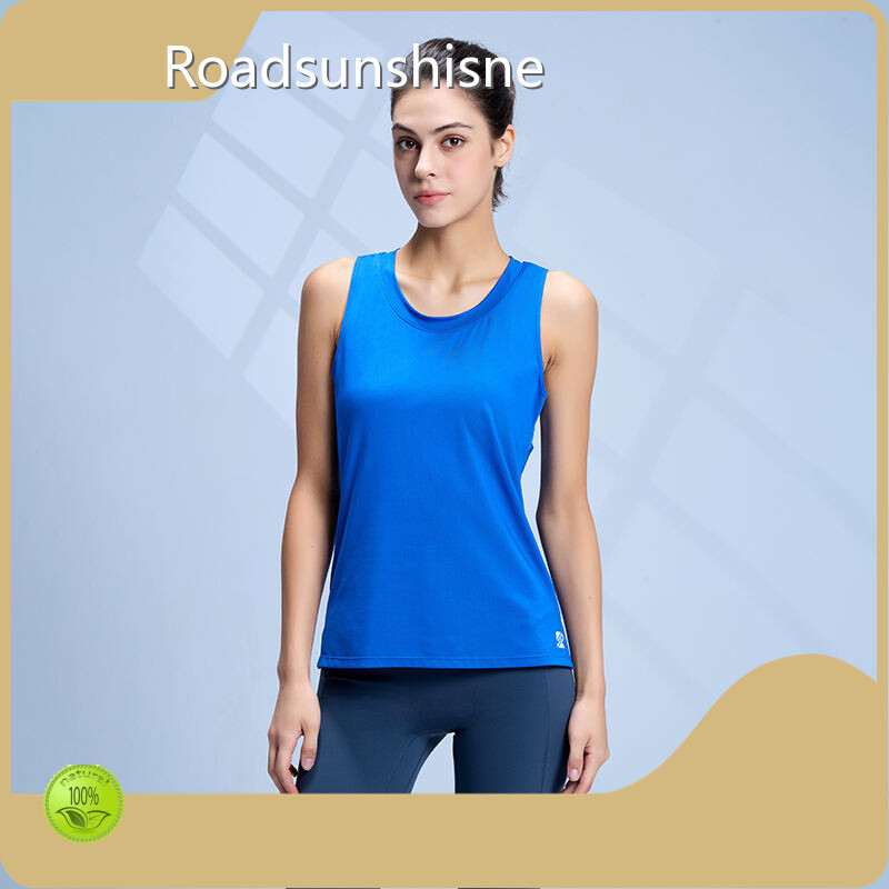 Camiseta sin mangas duradera con cuello alto personalizada para la industria del gimnasio 1