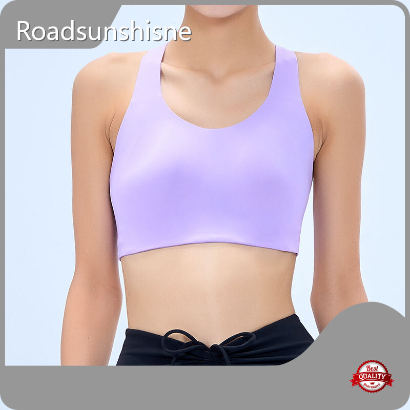 Sujetador deportivo Roadsunshisne con ganchos en la espalda Nylon / Spandexpersonalizado 1