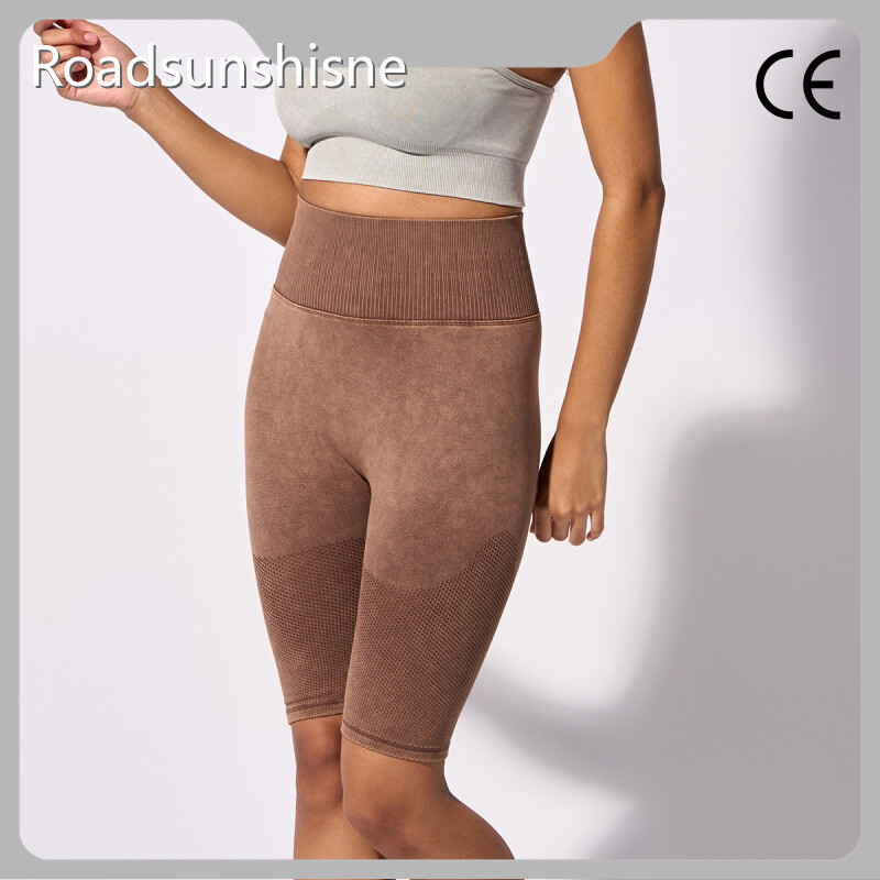 Melhor material de leggings sem costura transparente da China para fitness 1