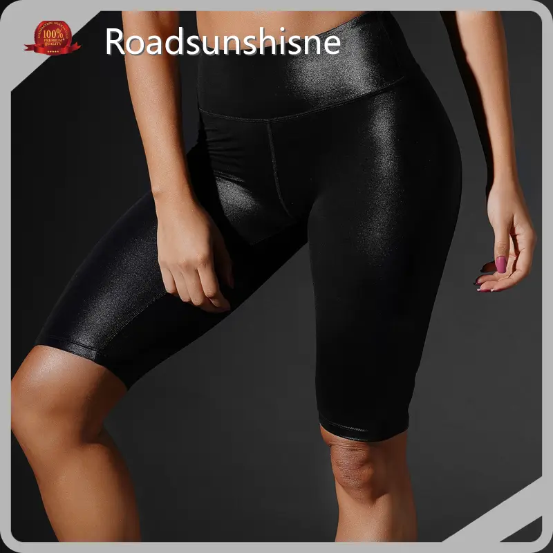 Спортивные шорты Roadsunshisne темно-синего цвета 87% нейлон/ 13% спандекс Спортивные шорты темно-синего цвета, сделано в Китае 1