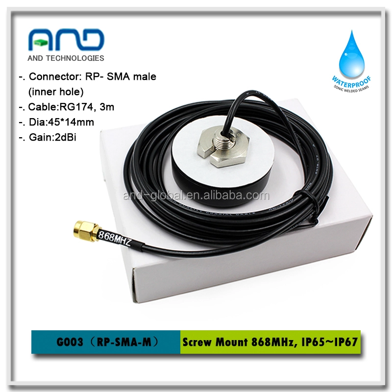 ISM Antenna Fm Band 868mhz Antenna 868 Mhz Antenna مع 2 Db Gain Tx / rx ، 868m هوائي إرسال واستقبال طويل المدى 1