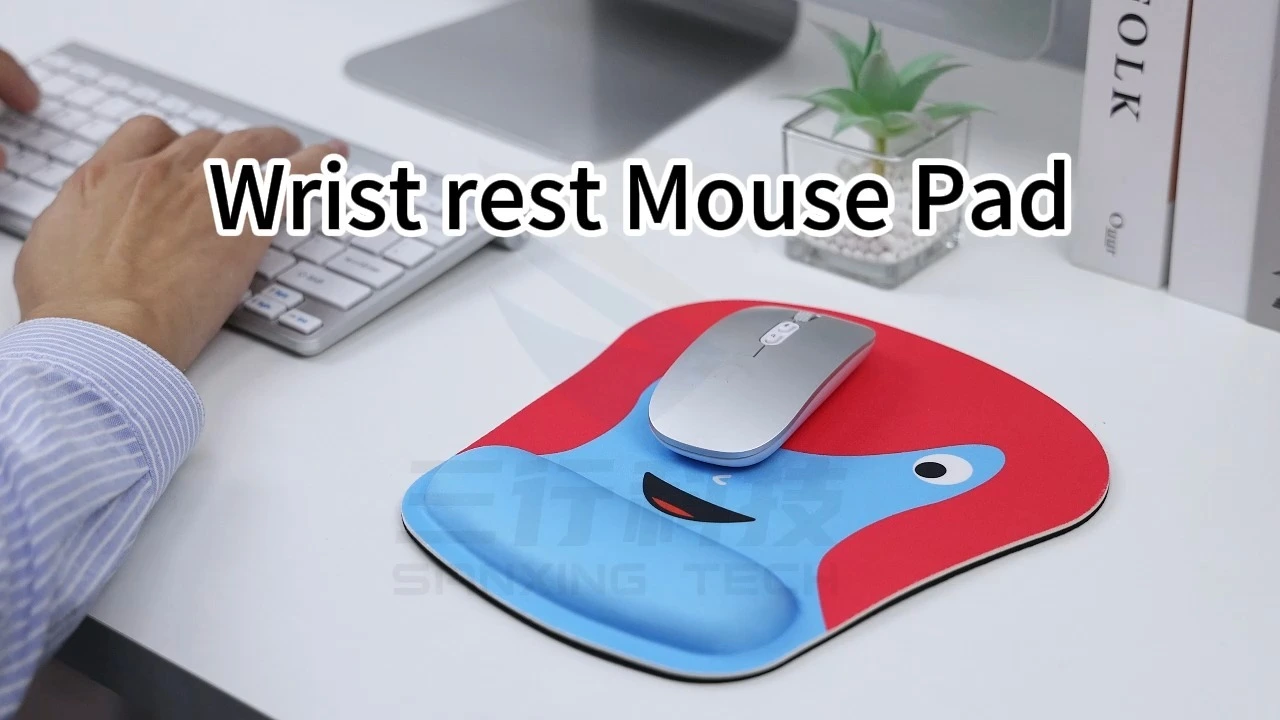 Tappetino per mouse poggiapolsi con supporto per polso in gel di base in silicone morbido antiscivolo blu per tappetino per mouse per la configurazione di casa o ufficio 1