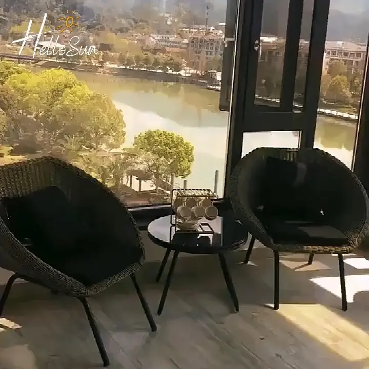 Outdoor Comfort: PE Rattan Sofa Set - Your Ultimate Relaxation Furniture HS-2009 1