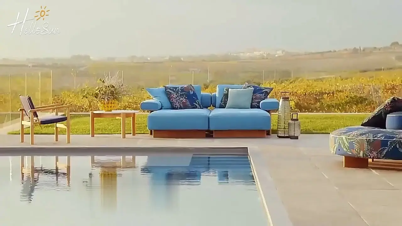Stylish Outdoor Wooden Dining Set: Fashionable, Sun-Protected, and Anti-decay HS-D3008 1