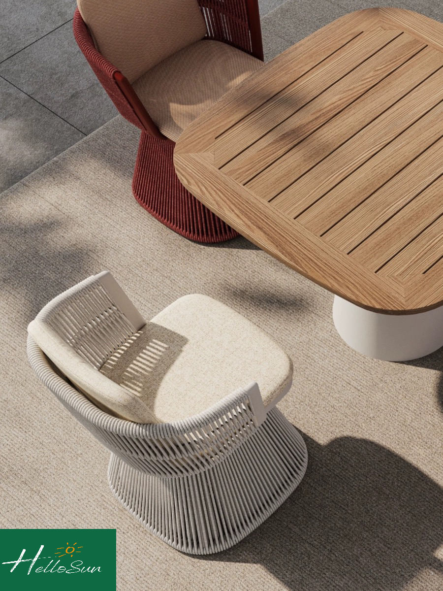 Rotatory Table Chair Outdoor Tables and Chairs Rattan Balcony Three-piece Combination Garden ...