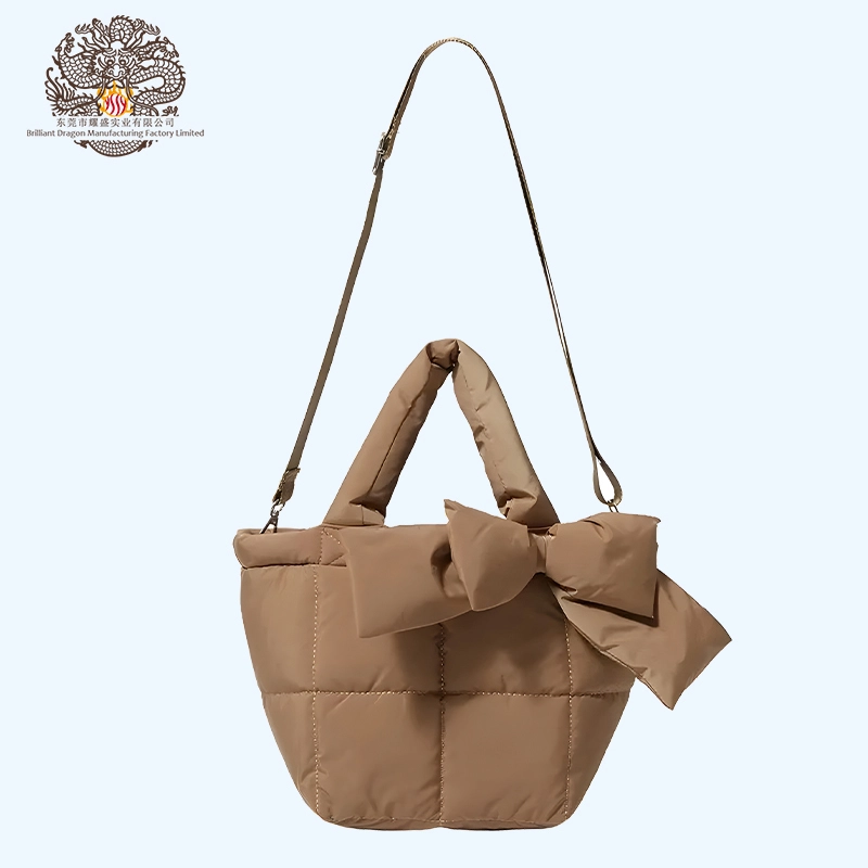 Designer winter puffy fluffy handbag 1