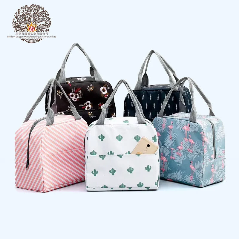 Unisex Insulated Lunch Bag for School Work Customized Logo Pattern Design Colorful 1