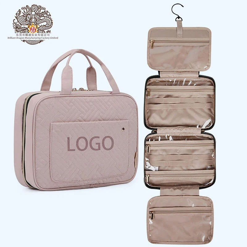 Trousse de toilette de voyage de luxe nouvelle mode personnalisée trousse de toilette suspendue étanche trousse de maquillage 1
