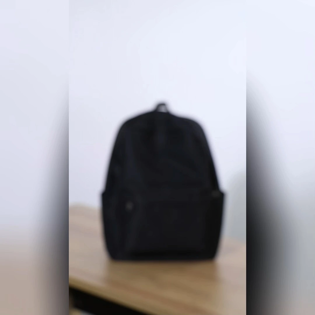 Custom black backpack personalised college backpacks 1