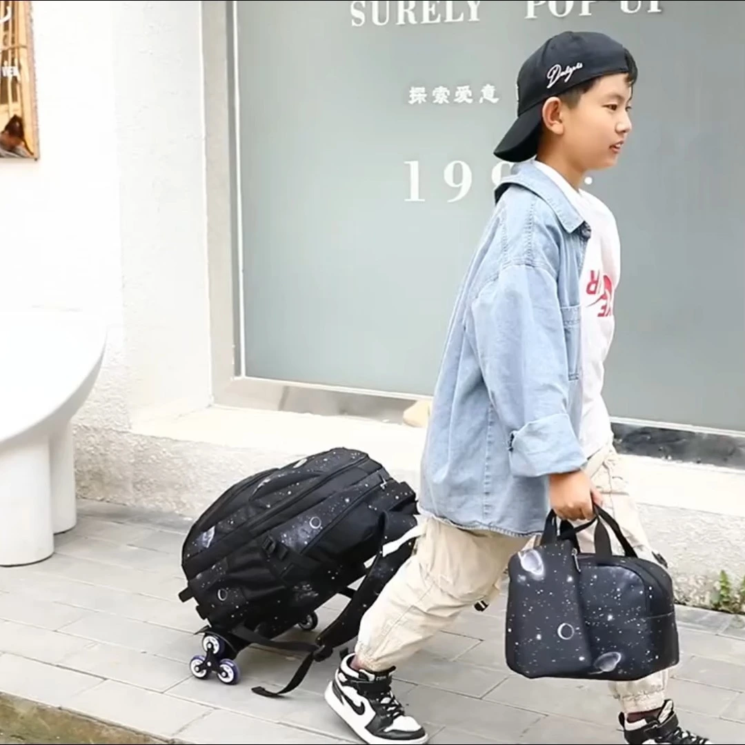 Student wheel bags trolley school bag 1