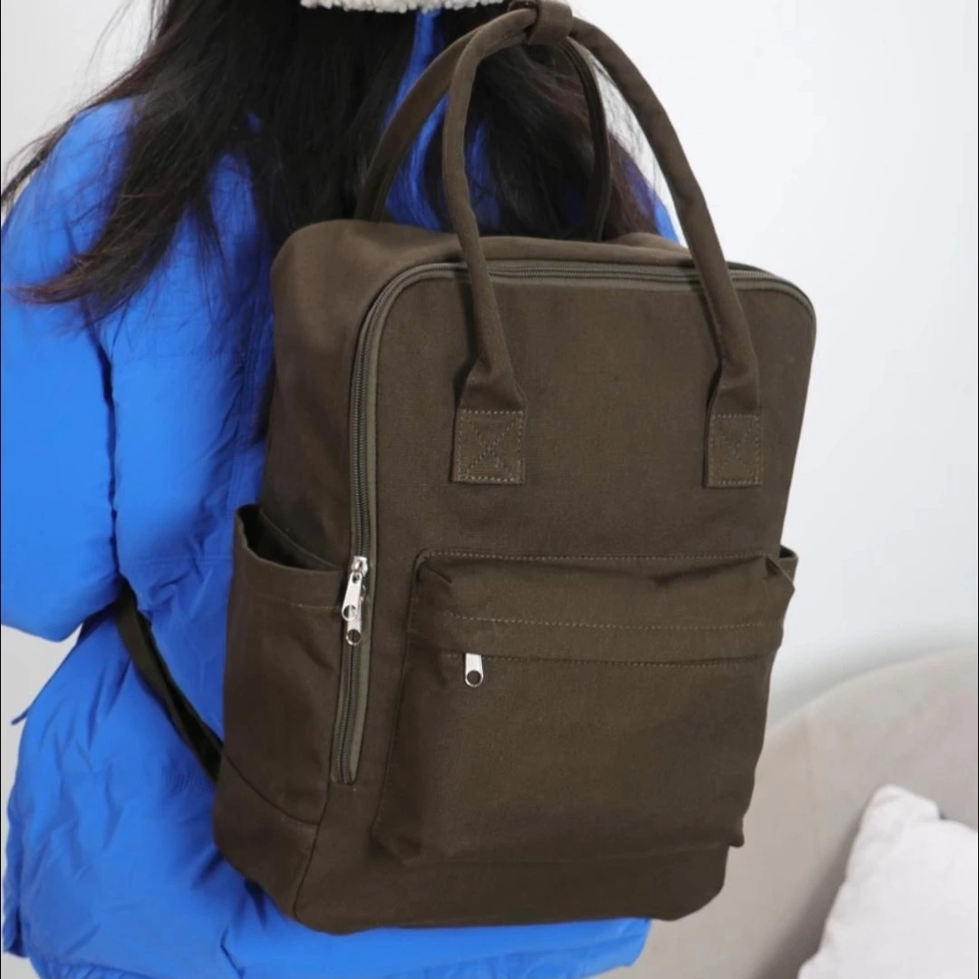 Mochila de lona OEM para estudantes para meninas, a melhor mochila para faculdade 1