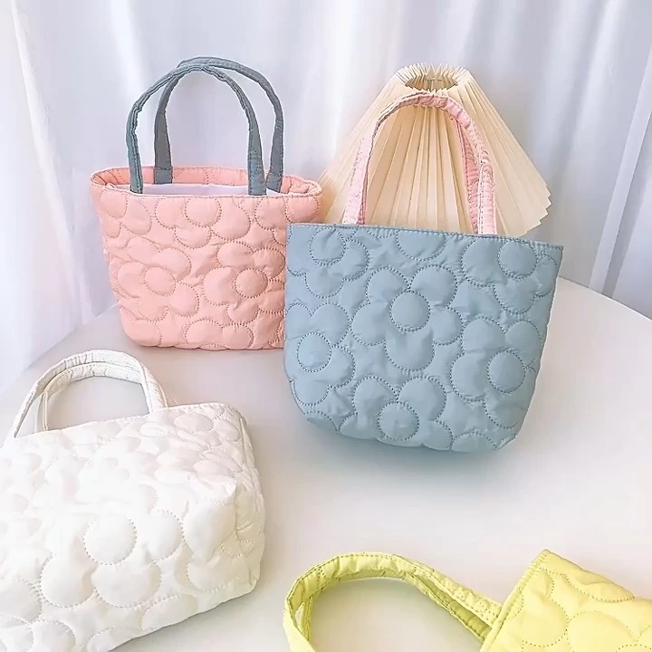 Quilted floral small hand bag 1