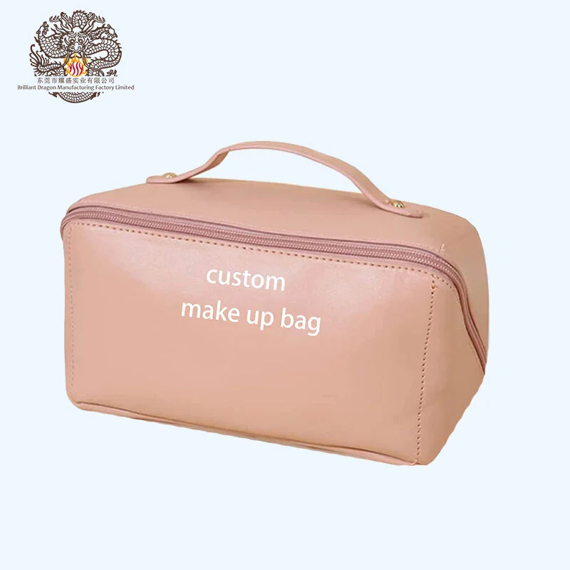 Vegan leather makeup bag 1