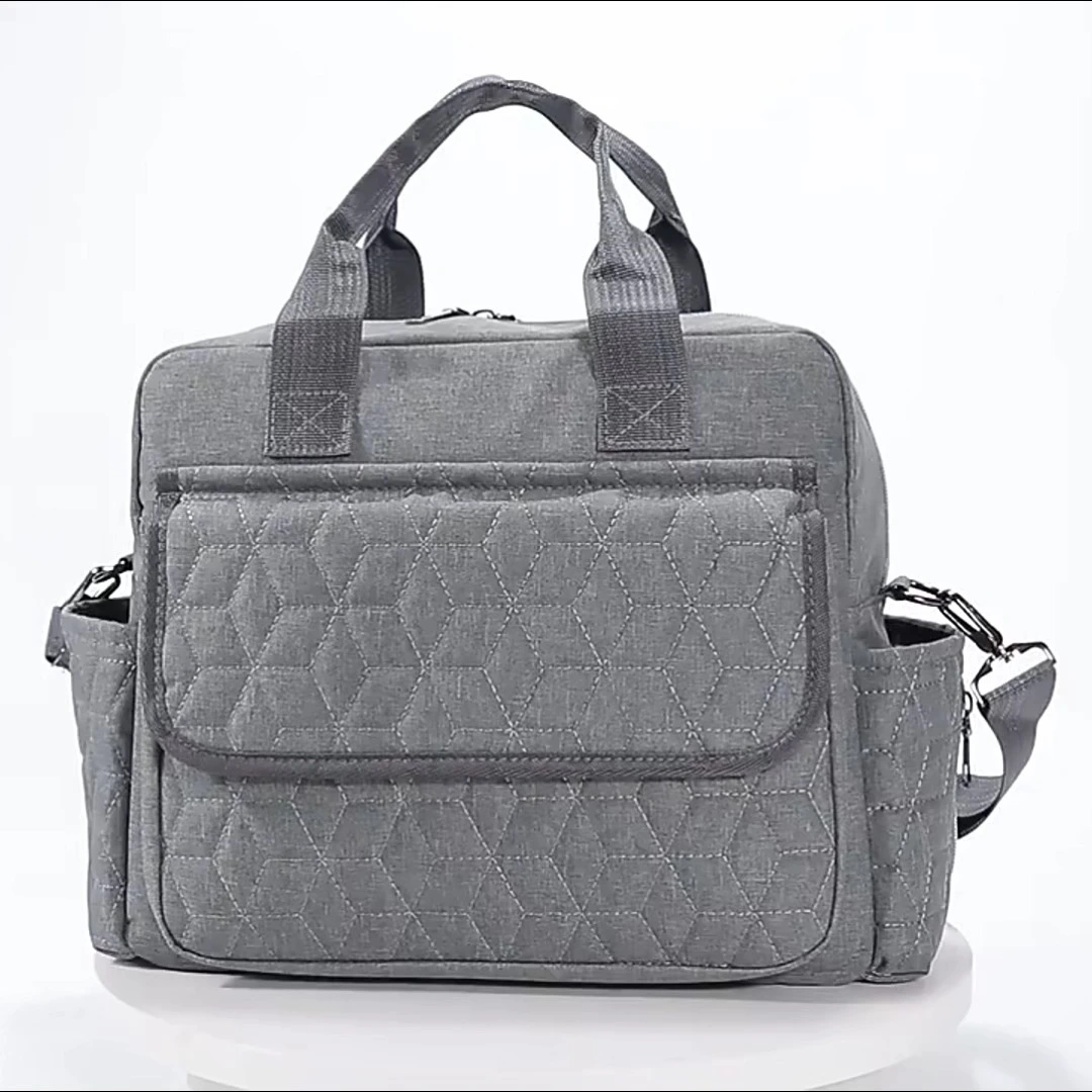 Diaper bag tote with detachable shoulder strap 1