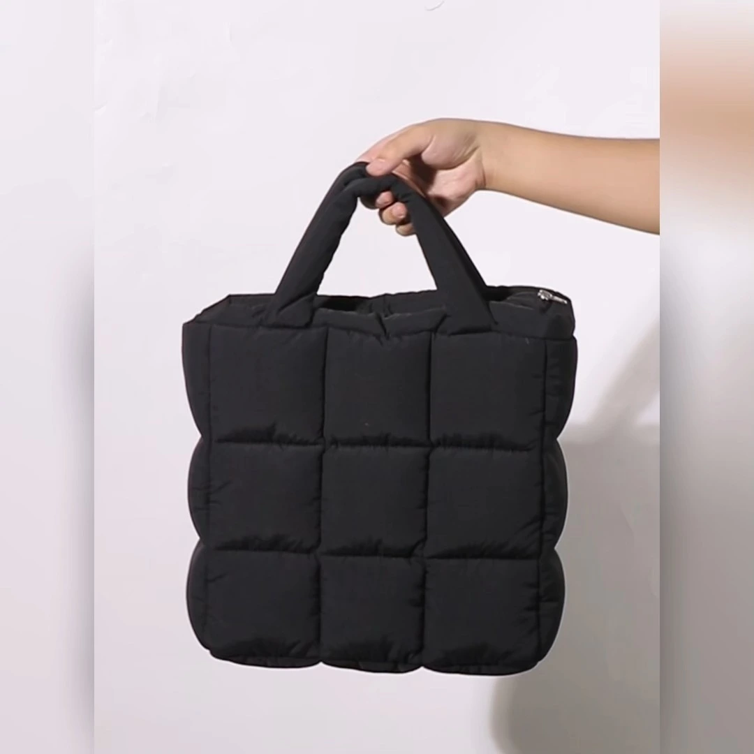 Grande doudoune femme matelassée sac nuage gonflé 1