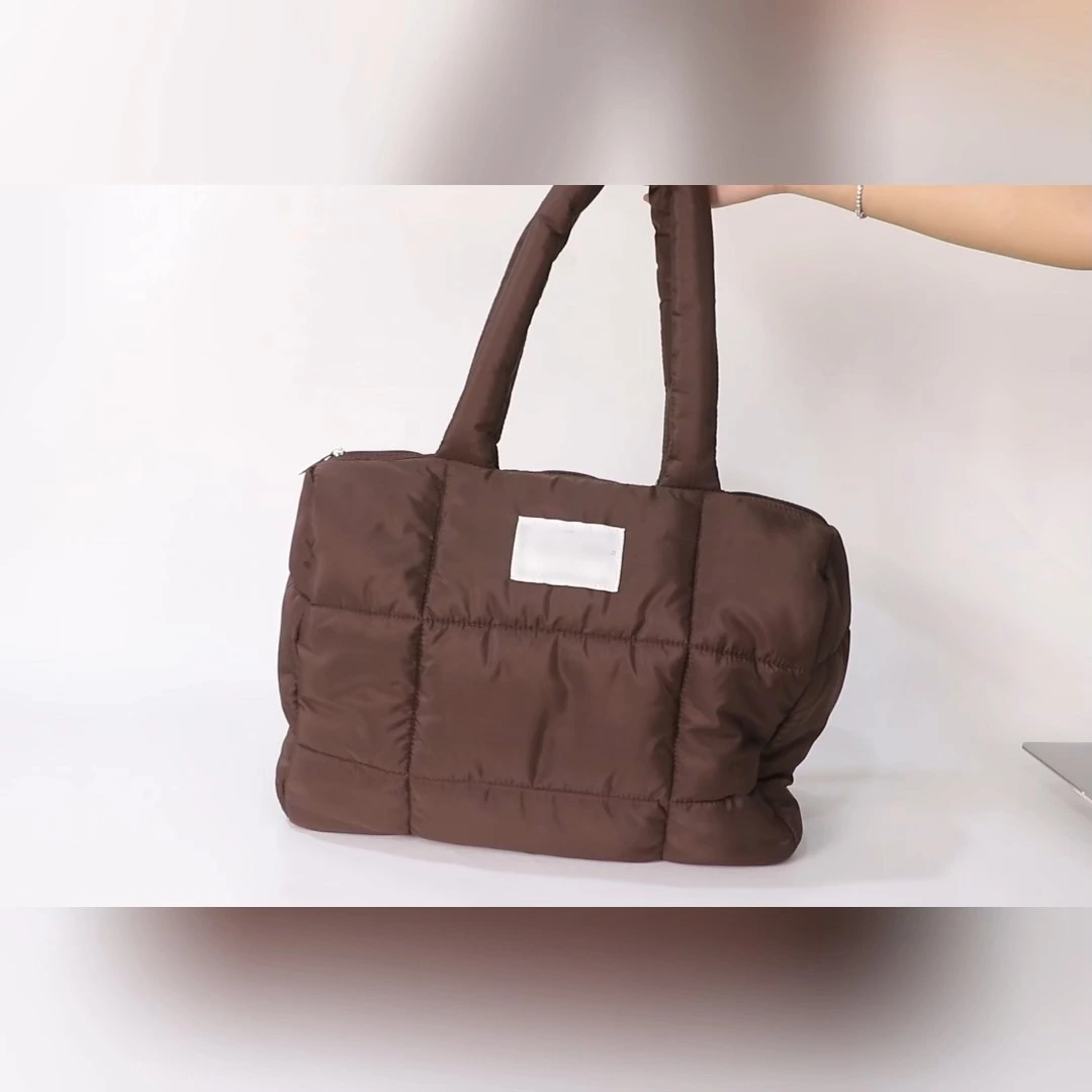Borsa trapuntata marrone 1