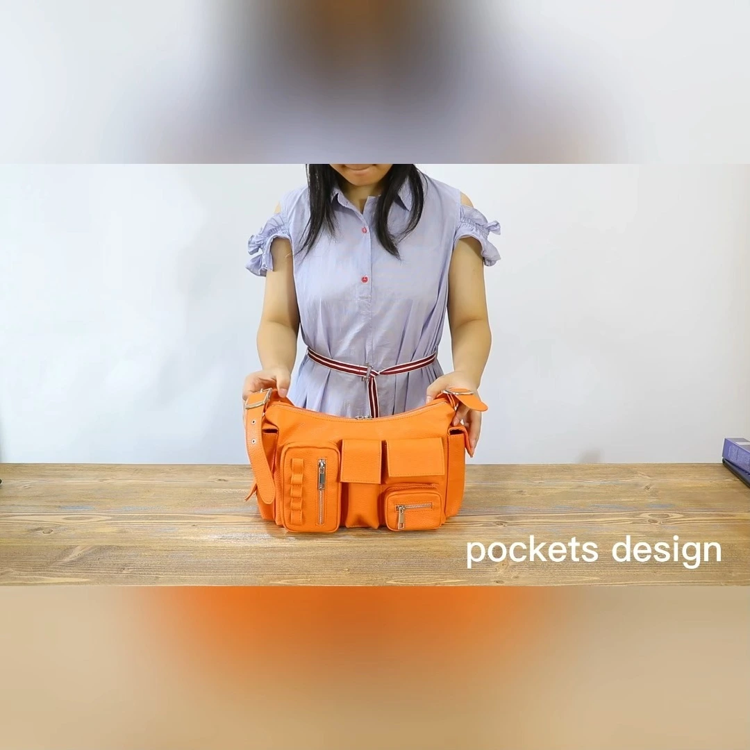 Bolsa feminina de couro sintético bolsa de ombro 1