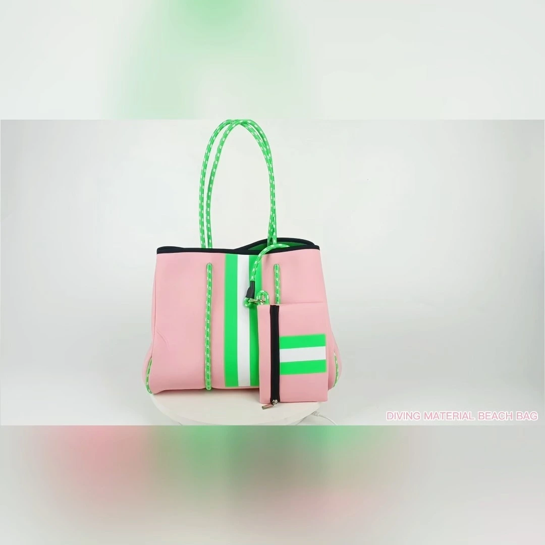 BDBG2679 beach bag neoprene tote 1