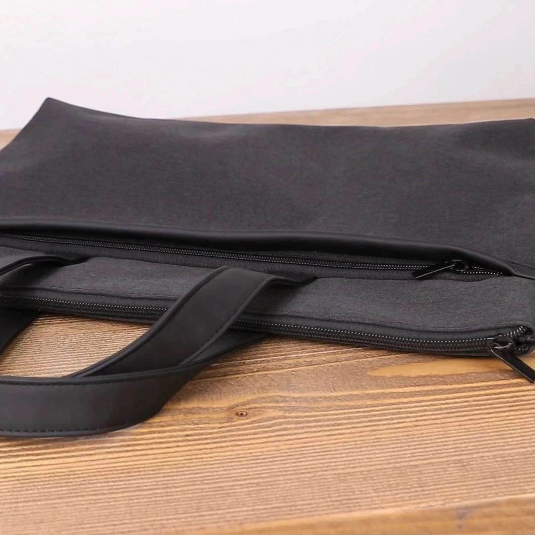 Business Briefcase Portable Soft Men's Casual Document Laptop Bag for Conference Travel Use 1
