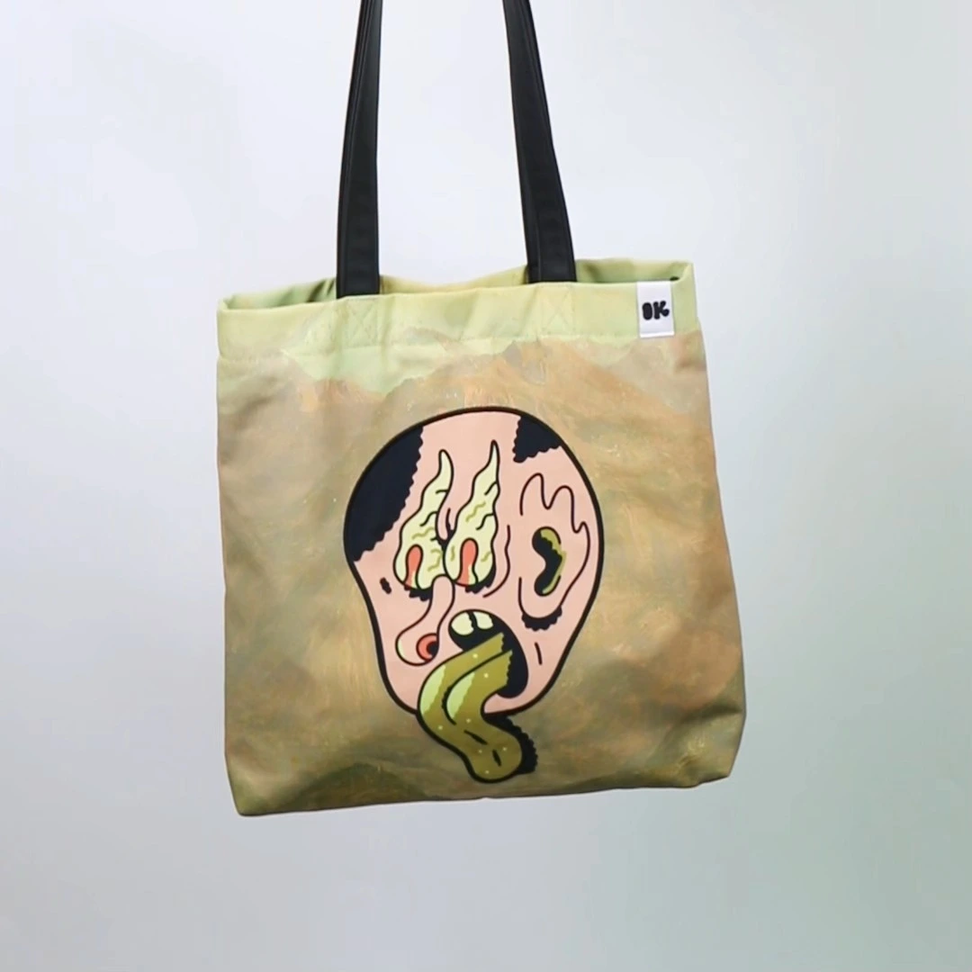 Canvas Tote Bag for School with Removable Shoulder Strap Factory Manufacture 1
