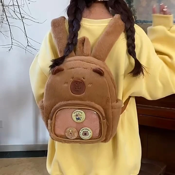 KAWAII CAPYBARA PLUSH ITA SALLE BACK MOQ MOQ 1
