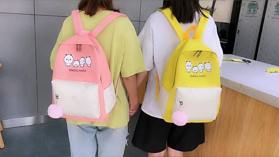 Cute Cartoon 4-Piece Girls Backpack School Bag Set - The Perfect Matching School Companion! 1