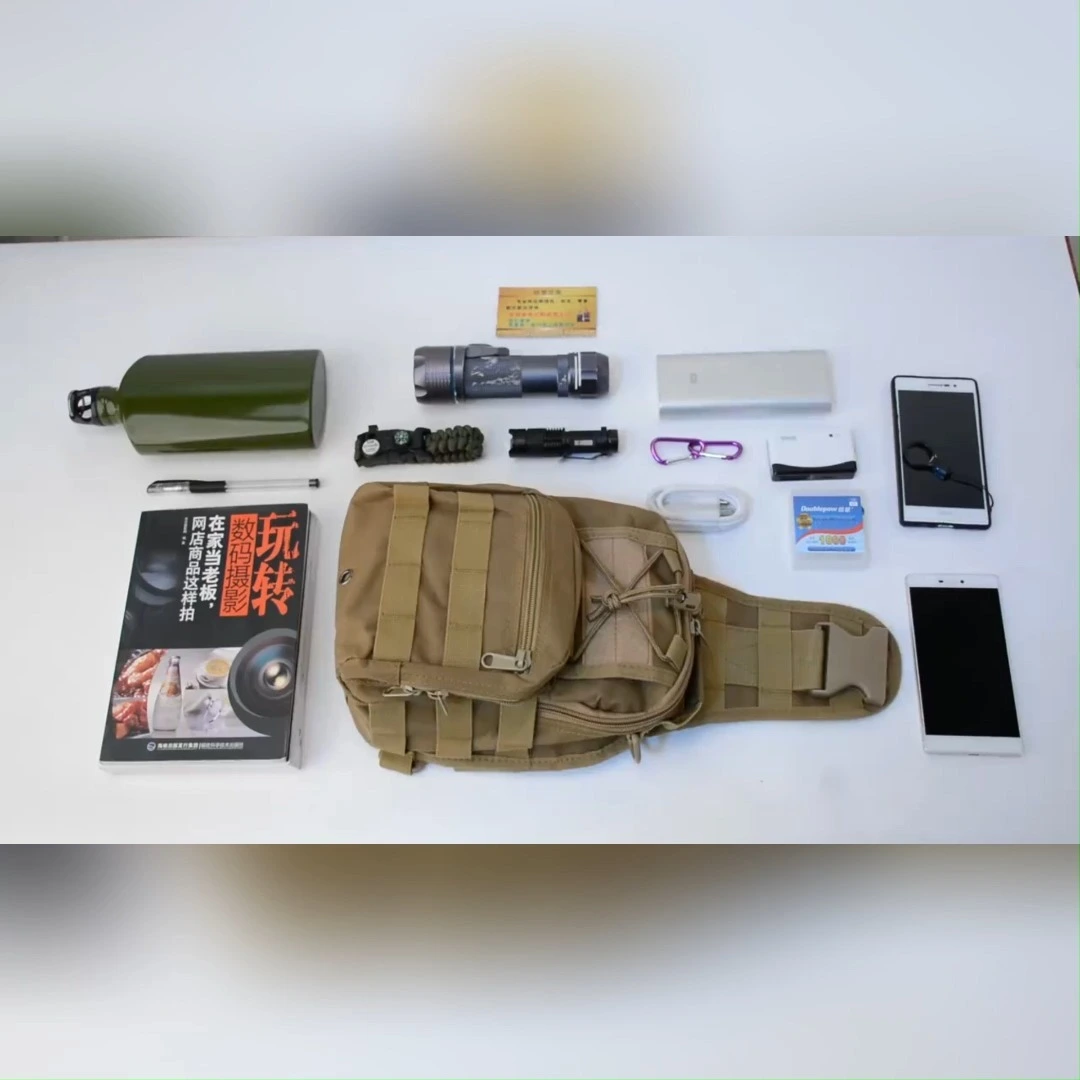 Outdoor tactical chest bag military cross body sling bag custom 1