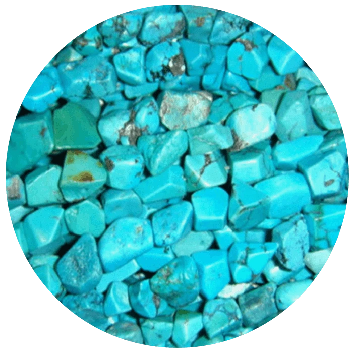 Perline Naturali Turchesi Lisce Blu Howle Perle Di Pietra - Foto 12