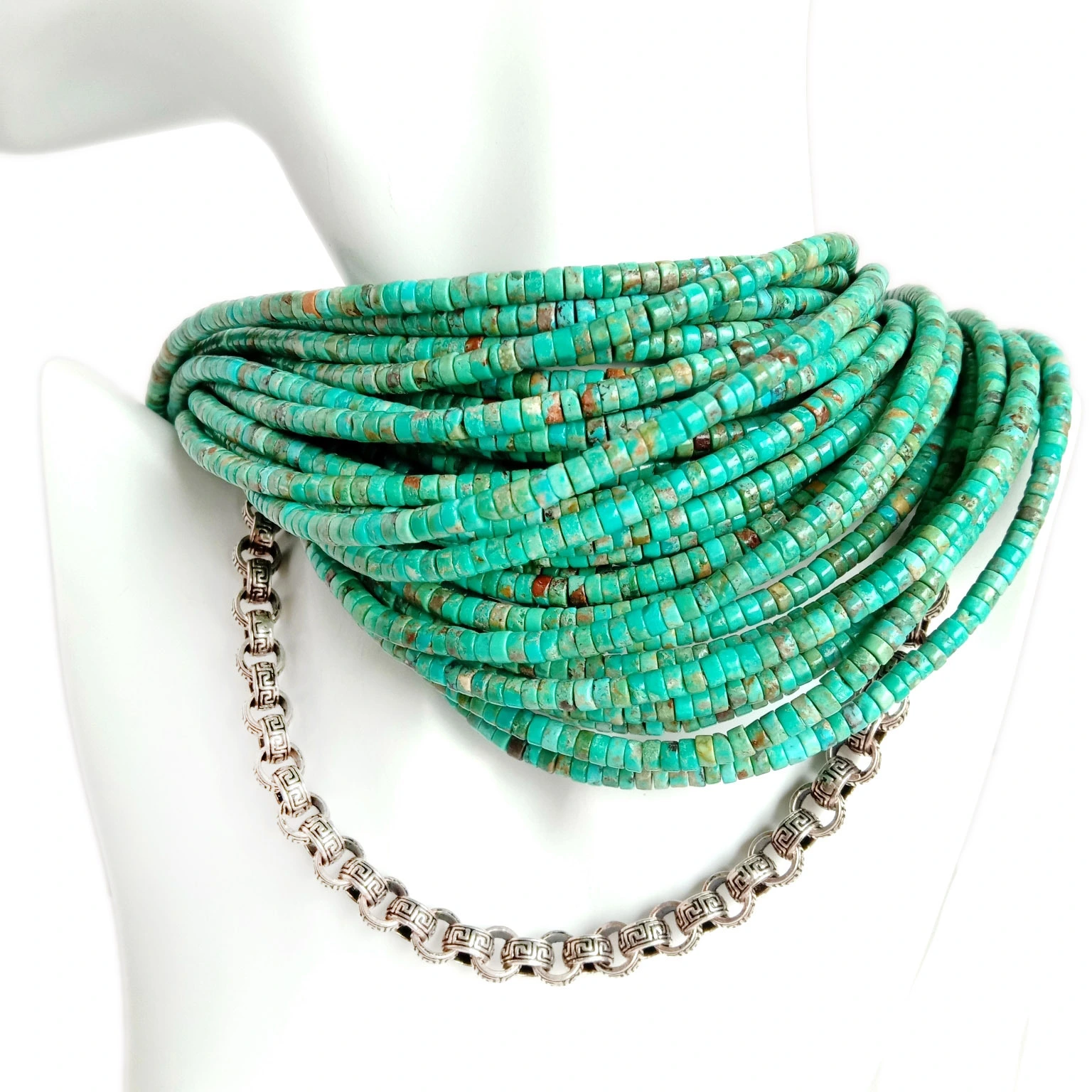 Natural Turquoise Turquoise Beads Turquoise Gemstone Tunay na Magagandang kuwintas 1