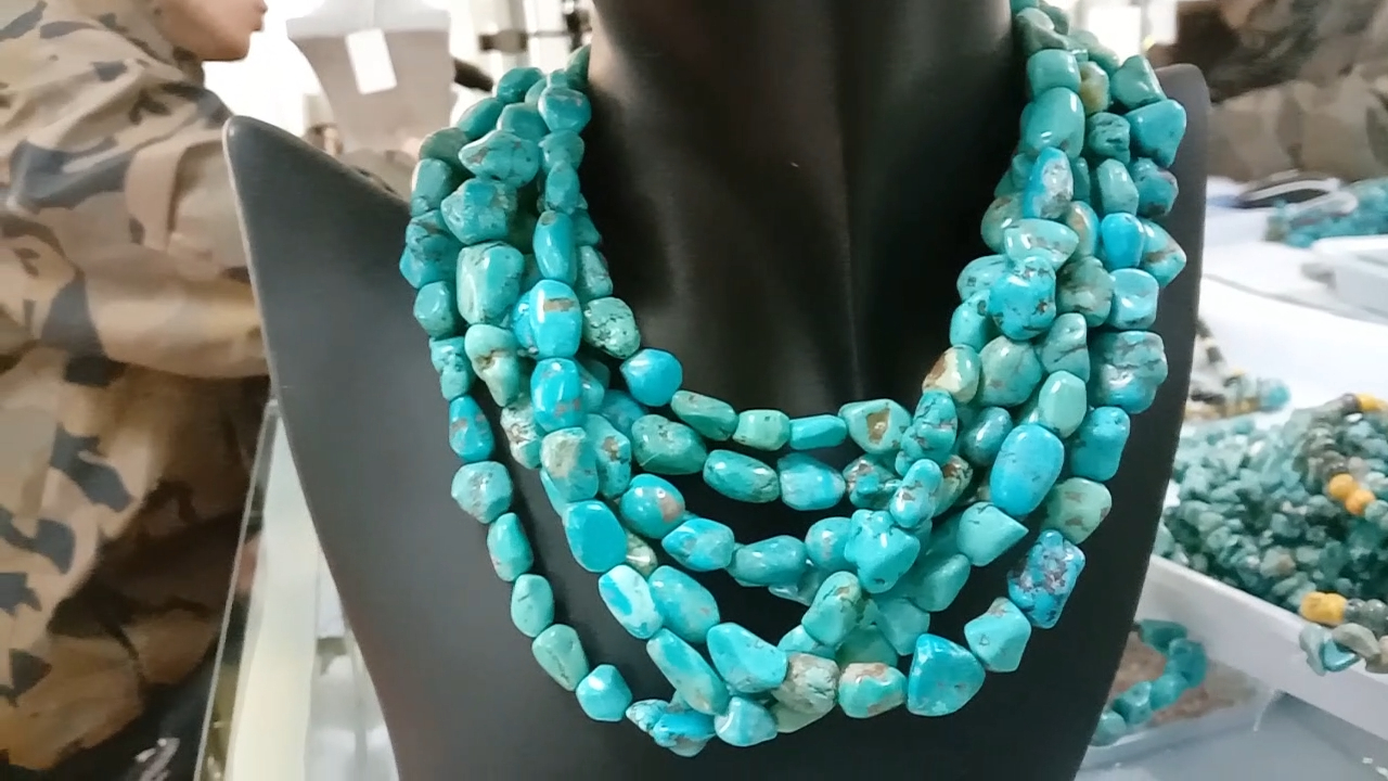 Turquoise Picasso Superuno Czech Beads Guarantee beads 12