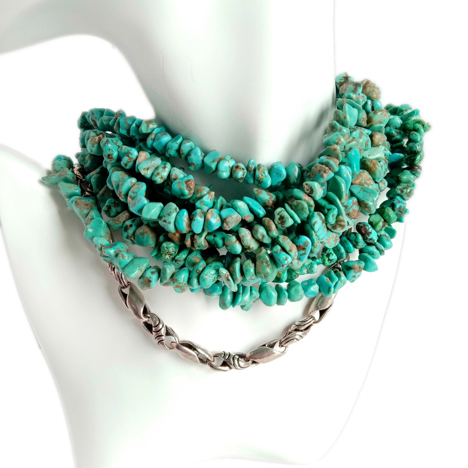 Turquoise manik batu permata strand alam gem bead gemstone manik leupas 1