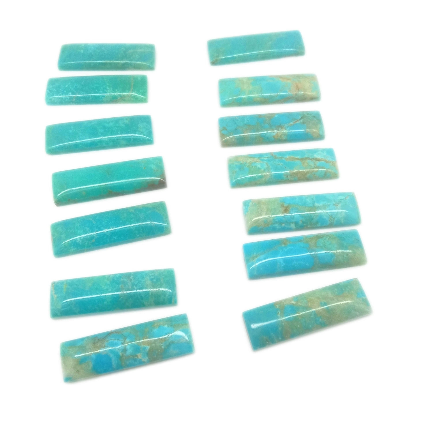 Mohave biru Kingman Turquoise Rectangle cabochons cabs calibrated 1