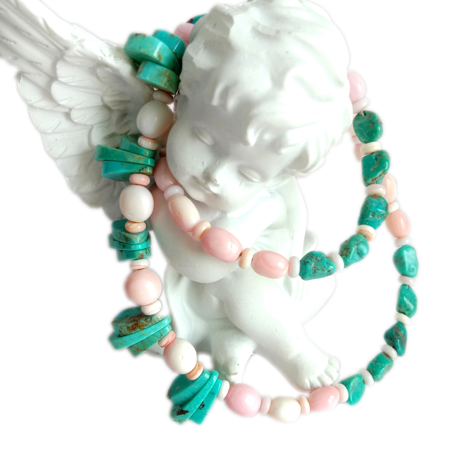 ପ୍ରାକୃତିକ ଗୋଲାପୀ ସମୁଦ୍ର ସେଲ କଇଁଆ ପାଶ୍ଚାତ୍ୟ ଅଳଙ୍କାର ଦକ୍ଷିଣ-ପଶ୍ଚିମ ହାର | 15