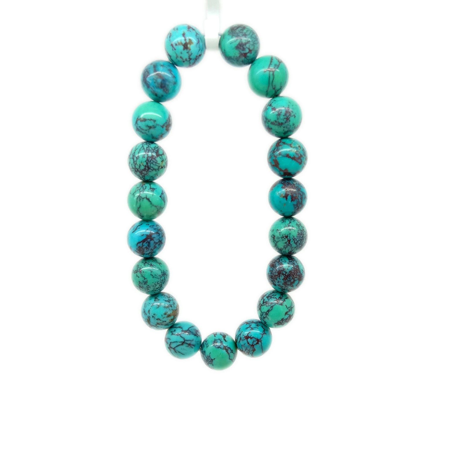 10mm gburugburu bead Arizona turquoise southwwest style light blue spiderweb 1