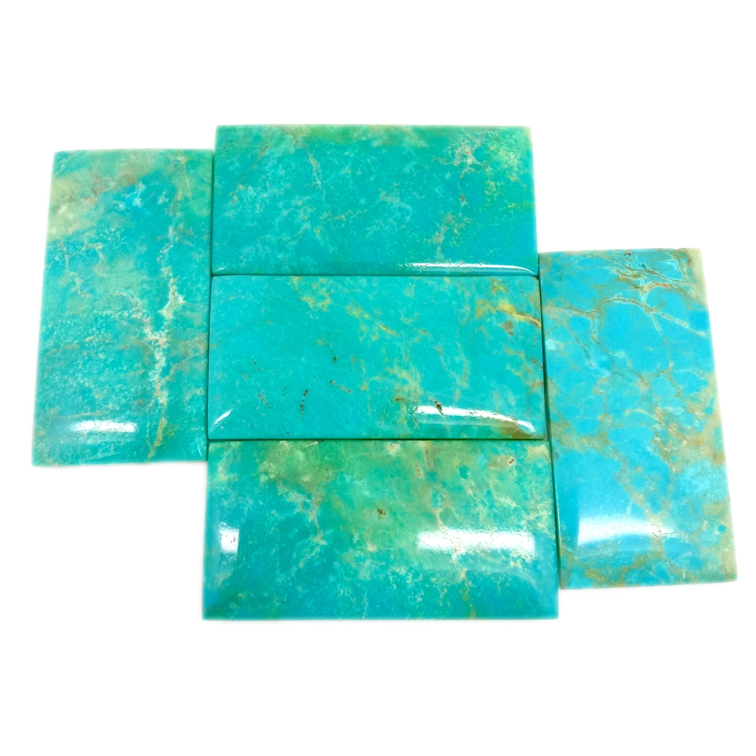 Batu Permata Pirus Asli Cabochon Batu Pirus biru longgar 1