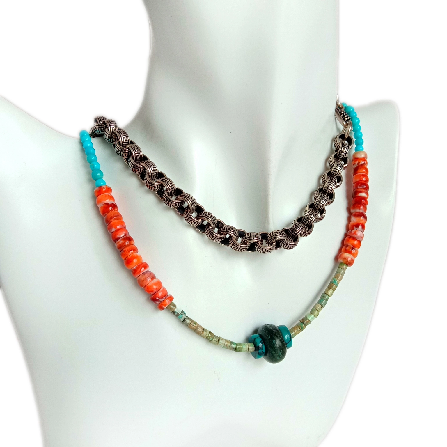 Pirus alami sareng kalung spiny untaian kalung kawinan kalung bridesmaid 1