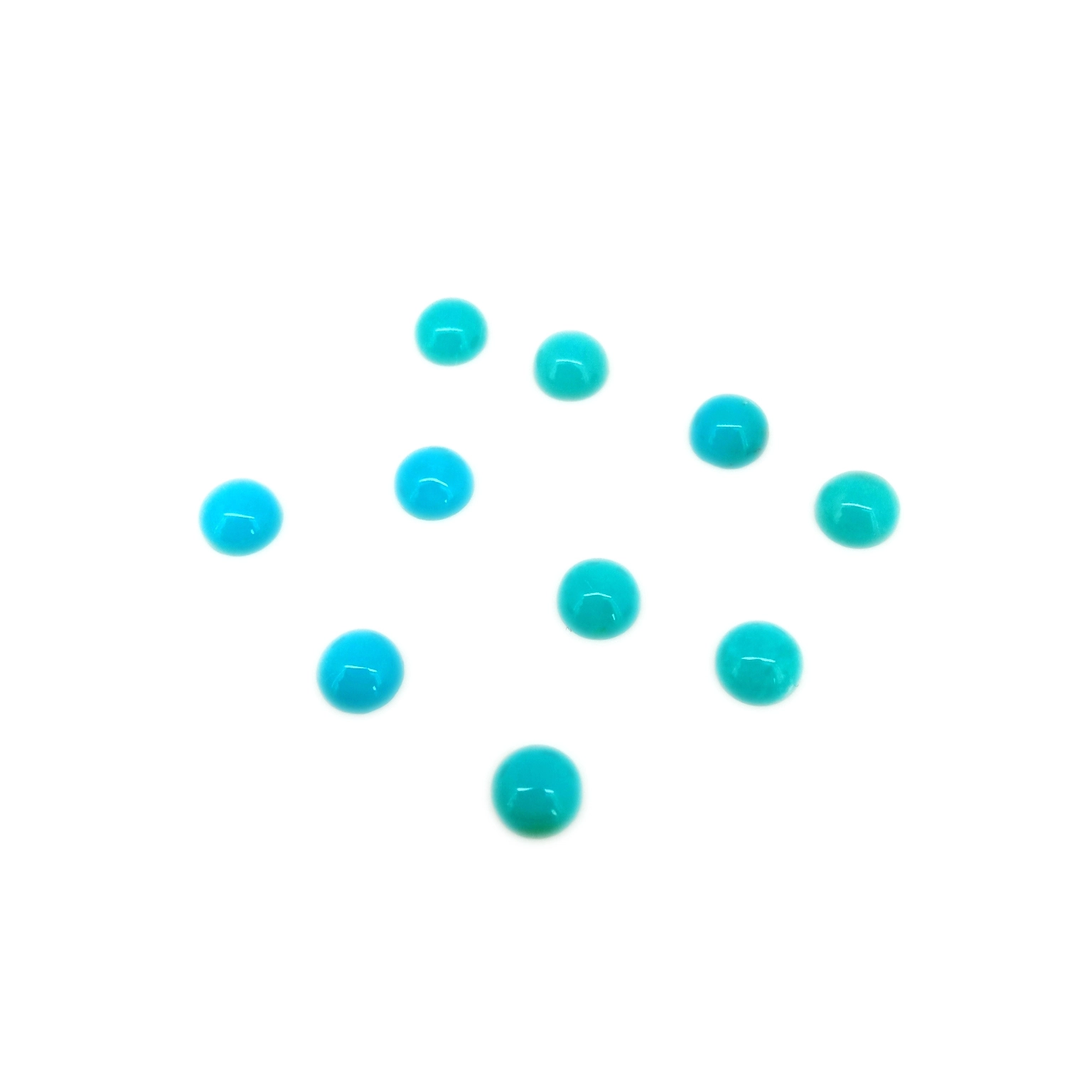 5mm Kingman bluu Turquoise Cabochons 1