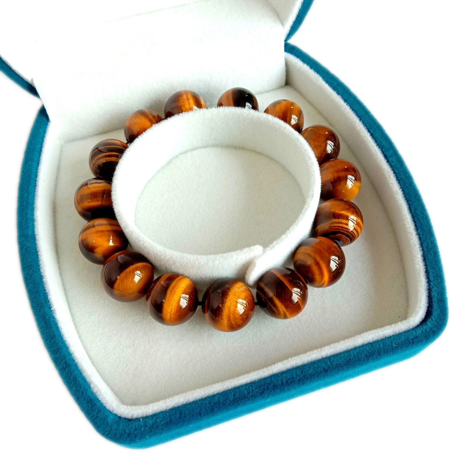 Tigrokulo 12 mm Ronda Streĉita Ŝnura Brakringo 1