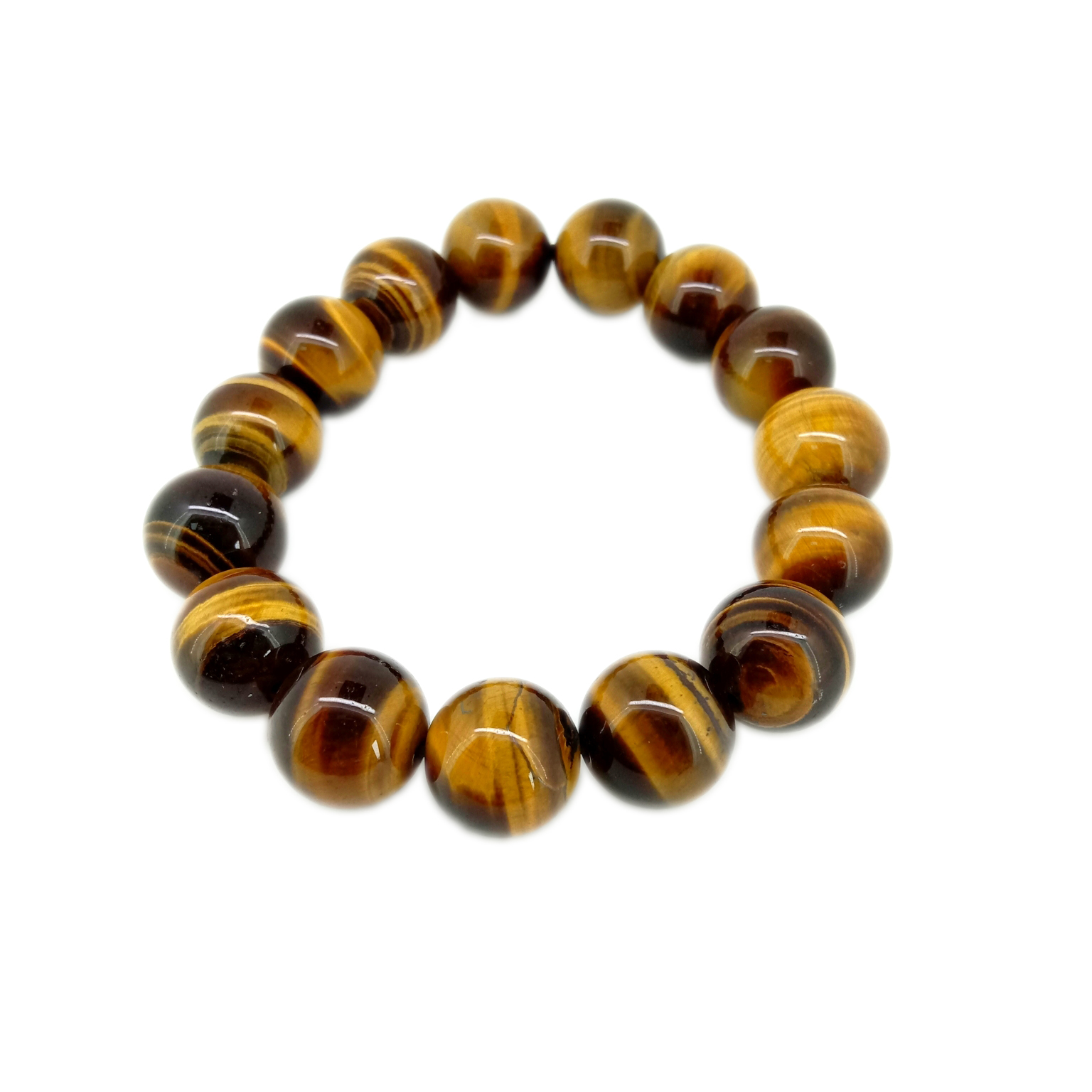 Pələng Gözü 12 mm Dəyirmi Daralan Simli bilərzik 14