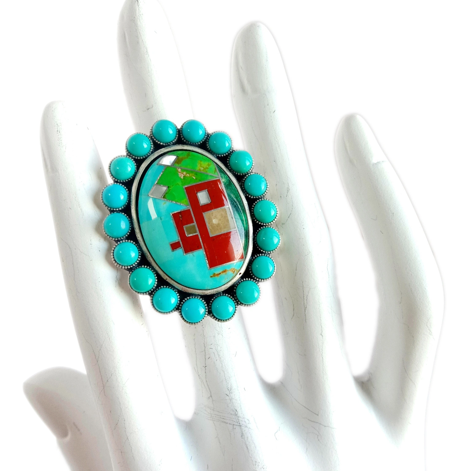 Mowhiti Tio Tio Turquoise Unisex Mowhiti Ringa 925 Sterling Silver Ring Gift mo ia 1